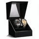 Remontoir 2 montres noir brillant