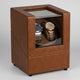 Remontoir automatique 2 montres en cuir marron